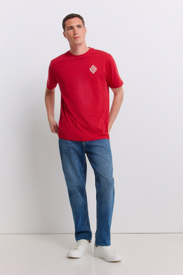 Springfield T-shirt ethnic vermelho vermelho
