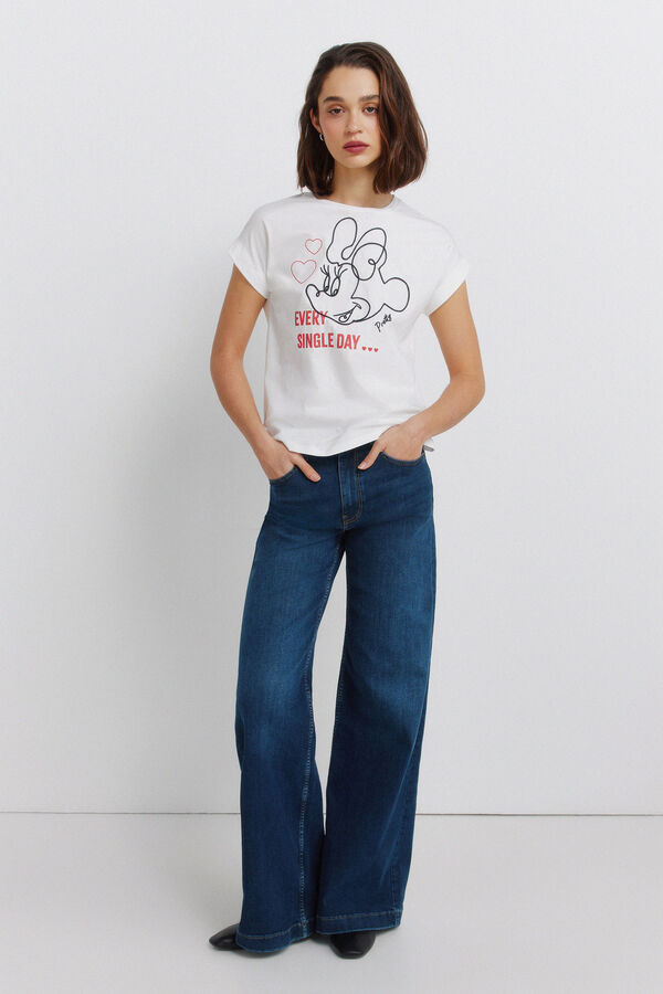 Springfield Majica sa kratkim rukavima DISNEY Bež