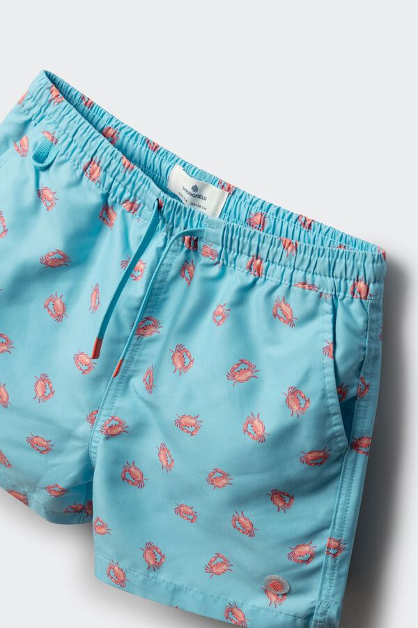 Springfield Kids Dečiji kupaći kostim sa rakovima Plava