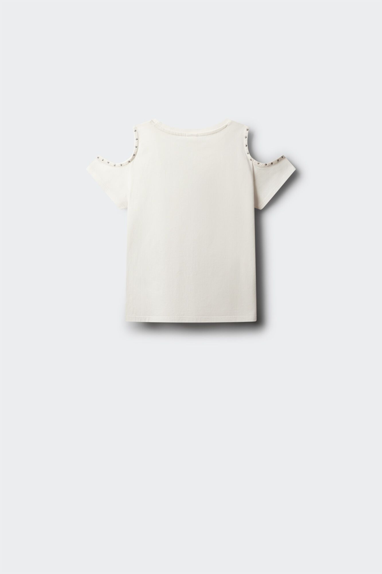 Springfield Kids Majica kratkih rukava za devojčice sa otvorenim ramenima i nitnama