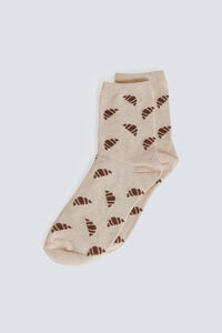 Springfield Dugačke čarape sa kroasanima