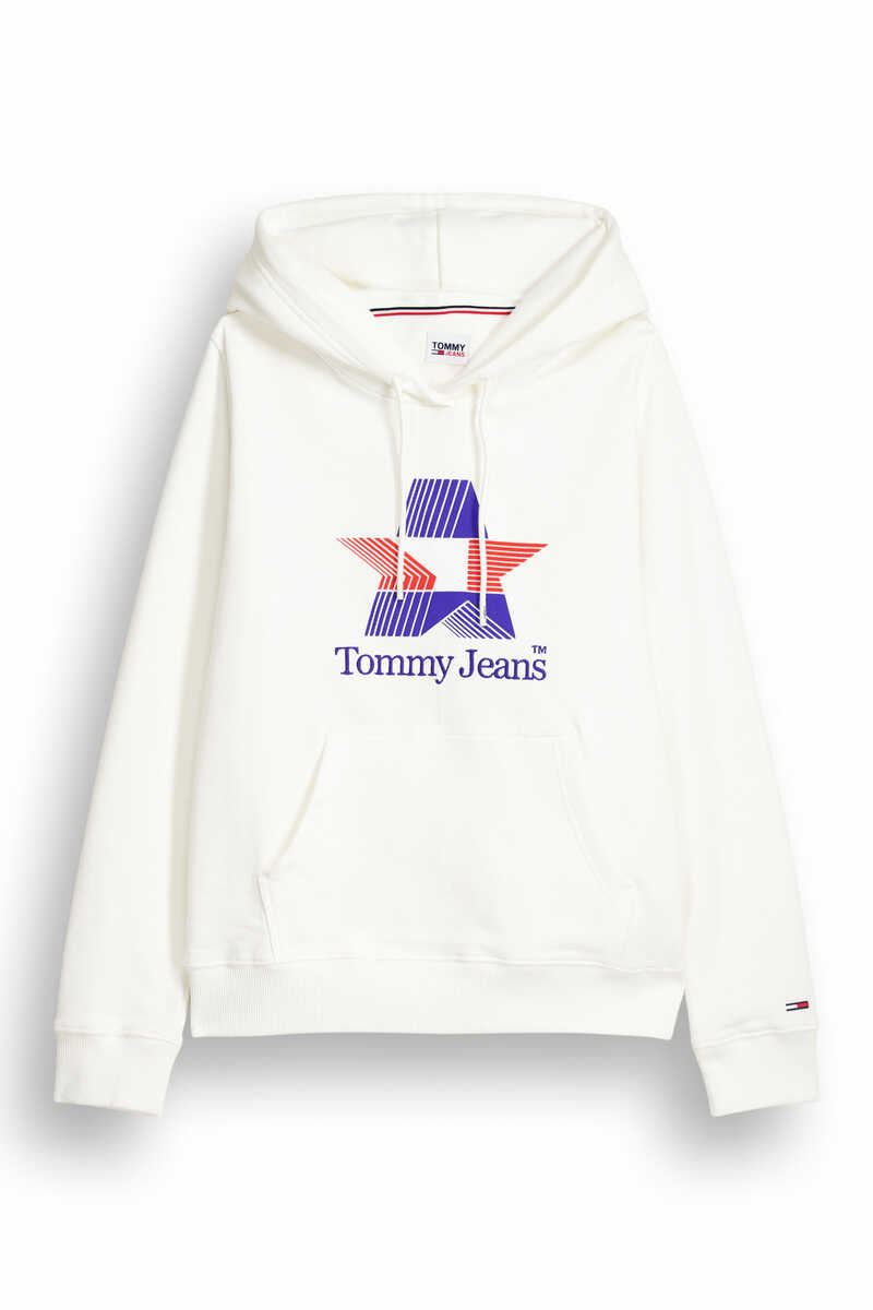 Sweatshirt de mulher com capuz e logo Tommy Jeans., Sweatshirts de mulher