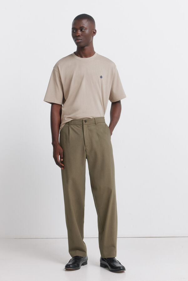 Springfield Camiseta b&aacute;sica logo Springfield nude