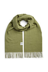 Pieces Cachecol leve e liso com franjas estampado