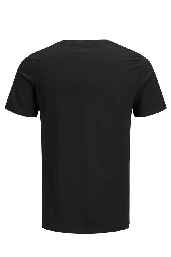 Jack & Jones T-shirt regular com logo preto
