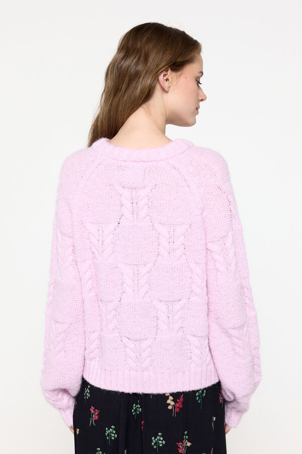 Pieces Jersey de punto con estructura morado/lila