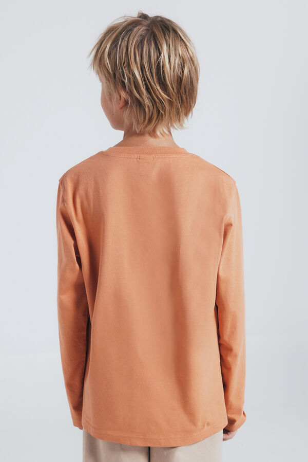 Springfield Kids Springfield orange long sleeve T-shirt for boys red