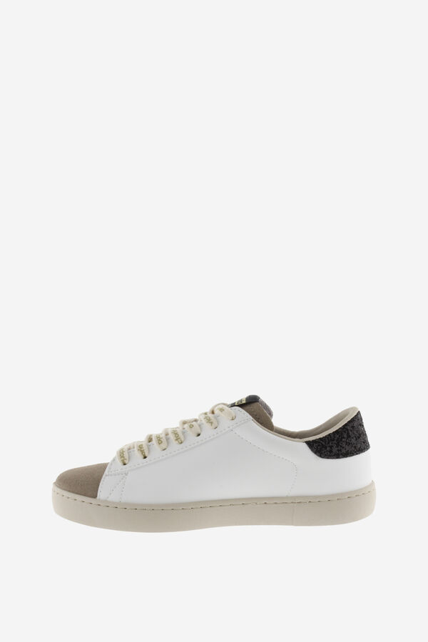 Victoria Zapatillas efecto piel serraje negro