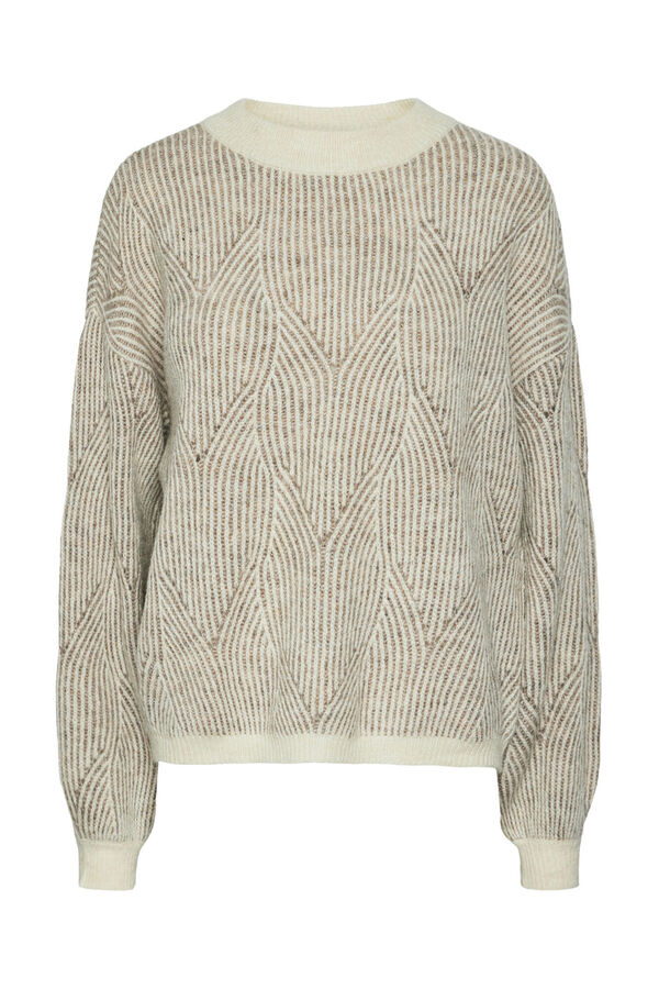 Pieces Knit jumper white
