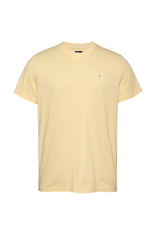 Tommy Jeans Camiseta de hombre amarillo