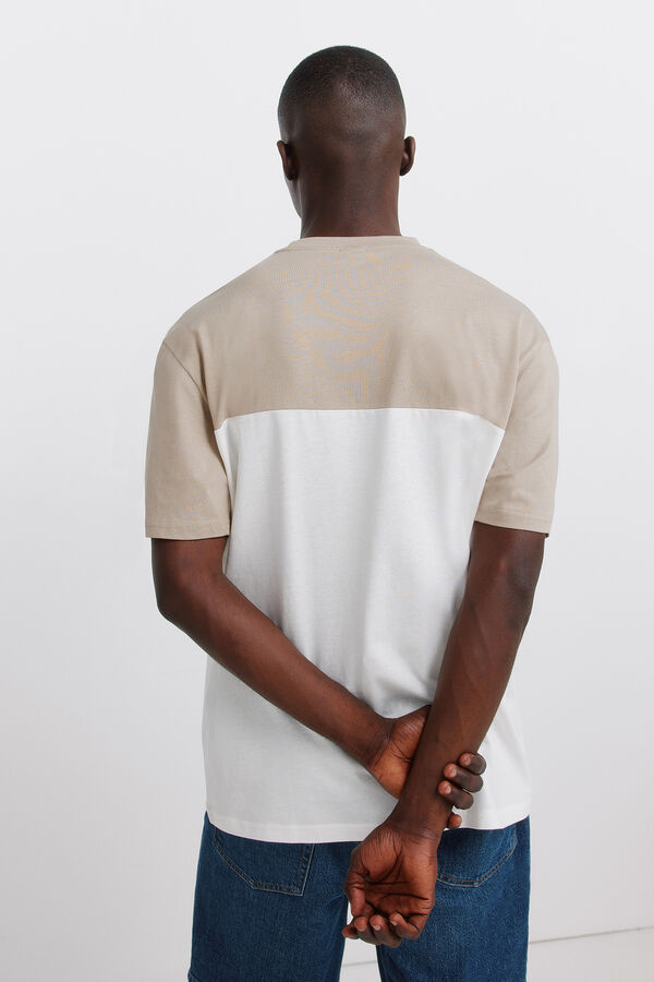 Springfield Majica u blok bojama Braon