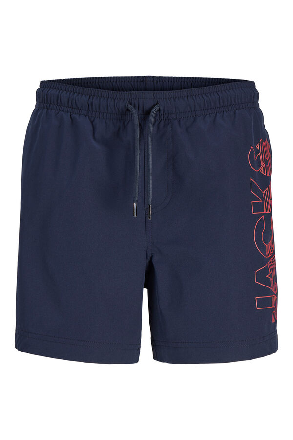 Jack & Jones Junior Ba&ntilde;ador regular logo azul