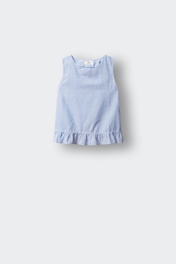 Springfield Kids Blusa rayas oxford ni&ntilde;a azul