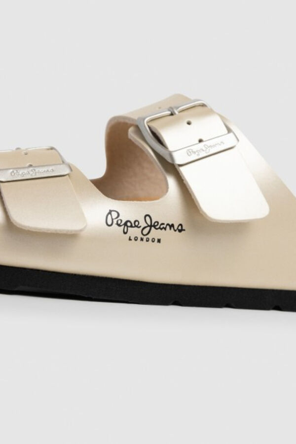 Pepe Jeans Sandalias anat&oacute;micas con hebillas amarillo