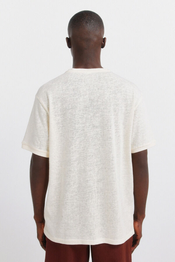 Springfield Camiseta r&uacute;stica blanco