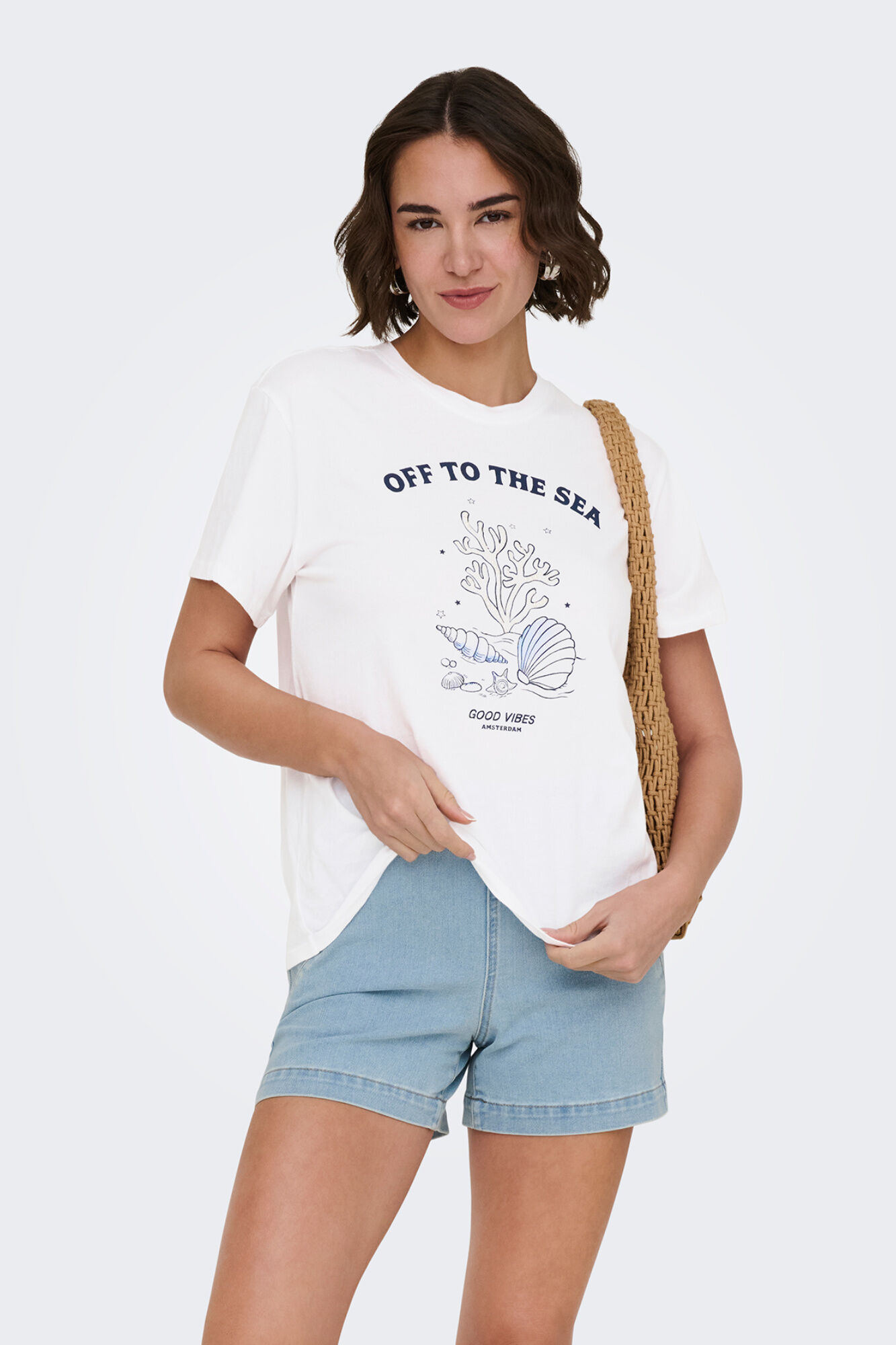 Only Camiseta estampado frontal