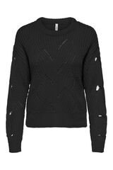 Only Jersey estructura troquelado negro