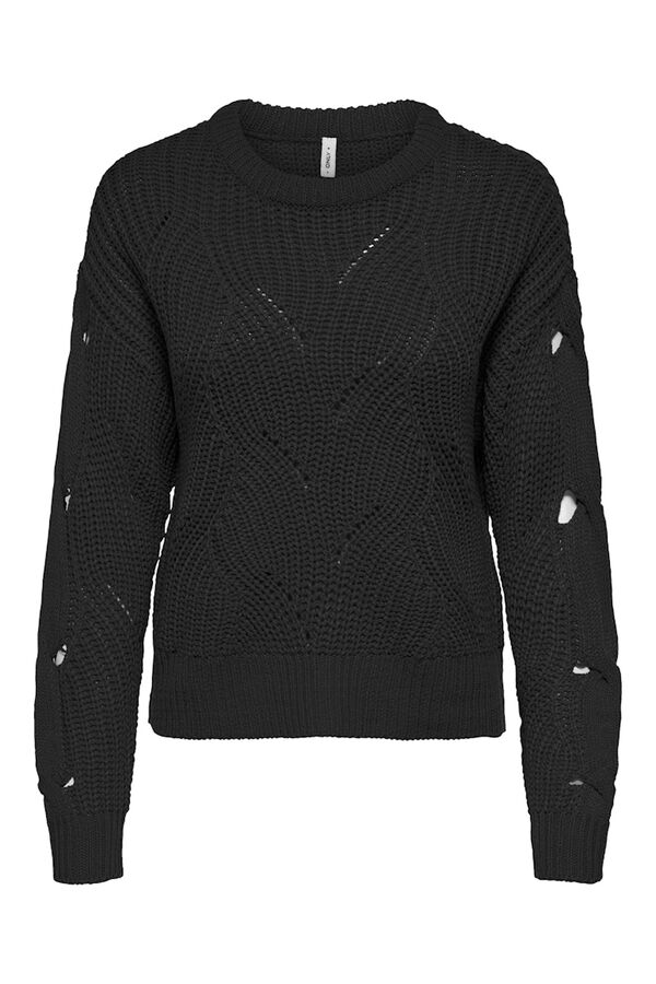 Only Jersey estructura troquelado negro