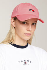Springfield Pink Tommy Jeans organic cotton cap roze