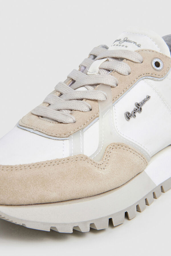 Pepe Jeans Sapatilhas Running Retro bege