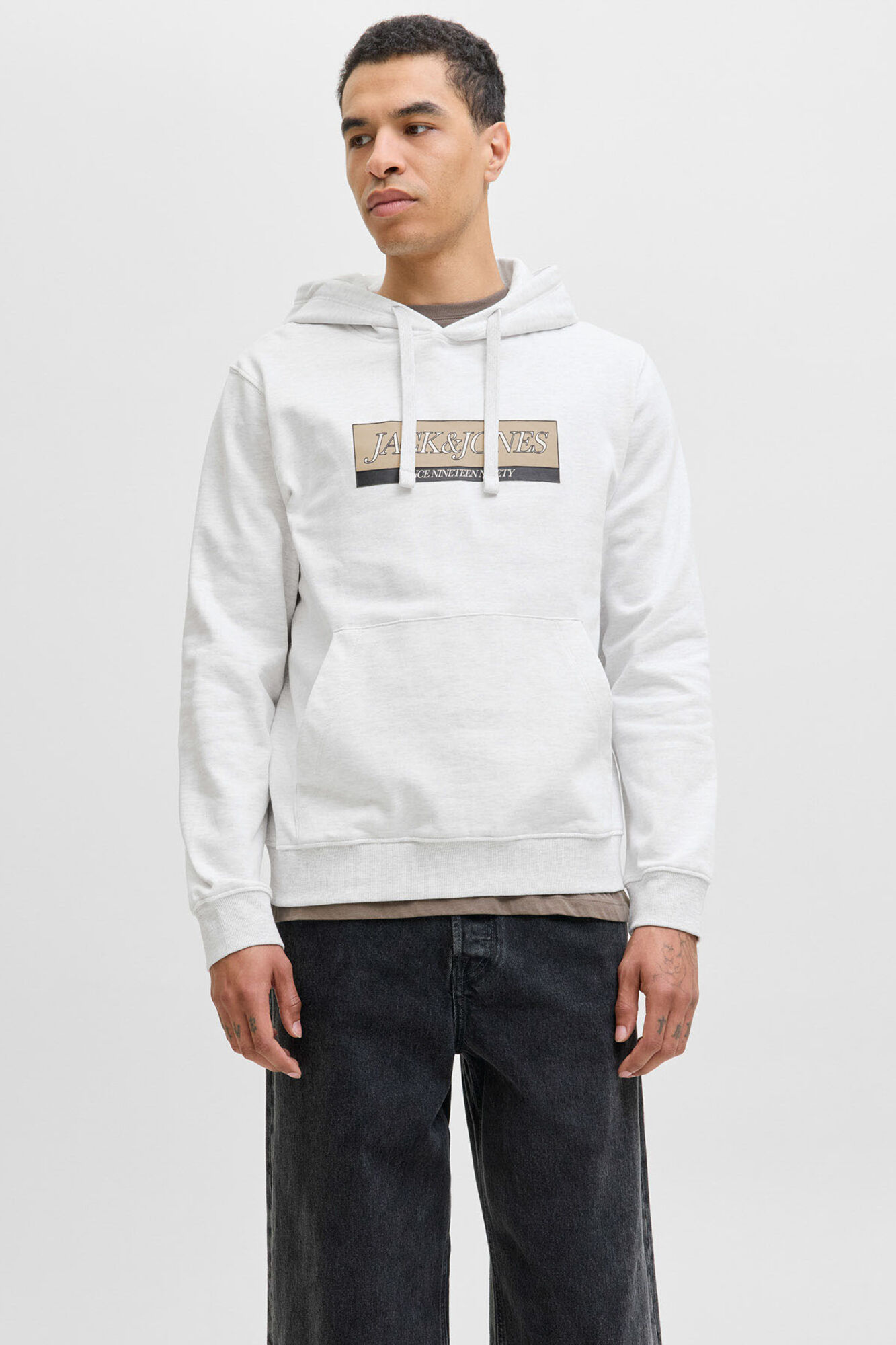 Jack & Jones Sudadera con capucha y logo frontal