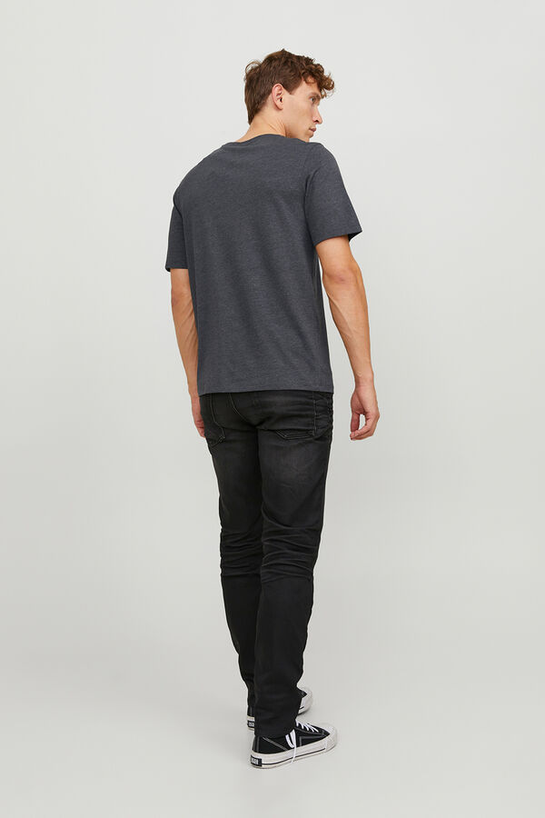 Jack & Jones Camiseta b&aacute;sica regular fit gris