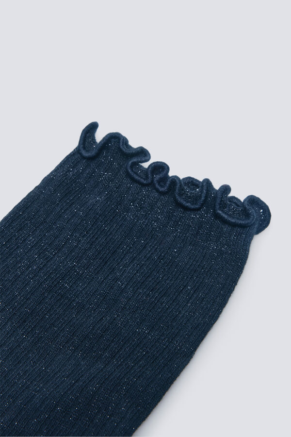 Springfield Chaussette longue lurex noir