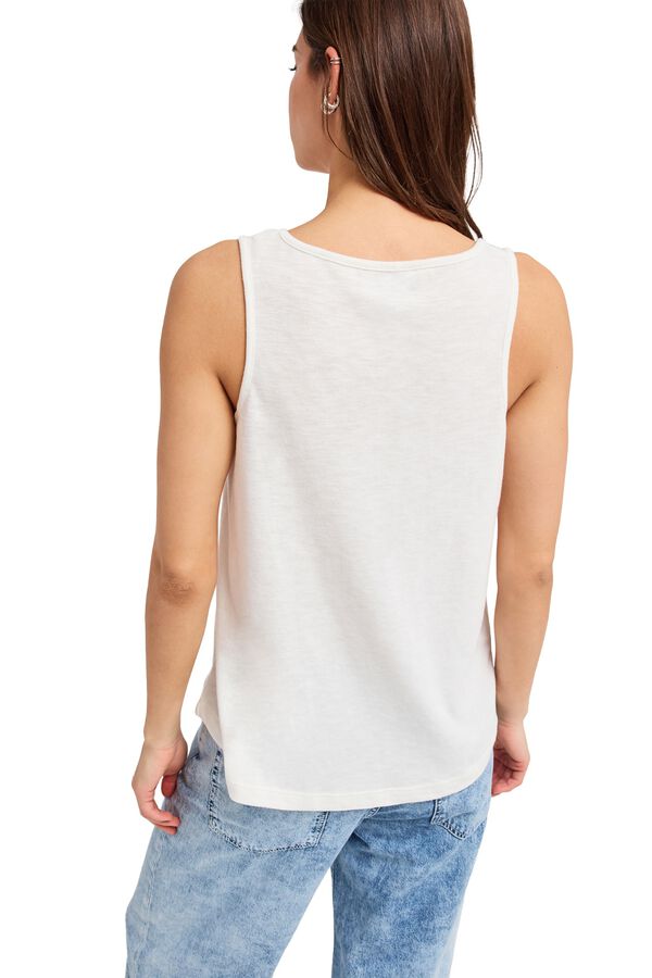 Roxy T-shirt sem mangas branco