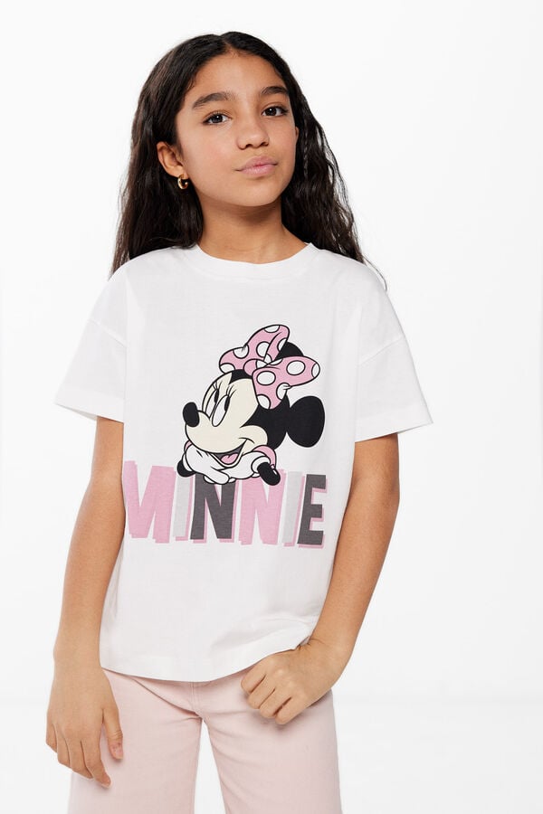 Springfield Camiseta Minnie niña blanco