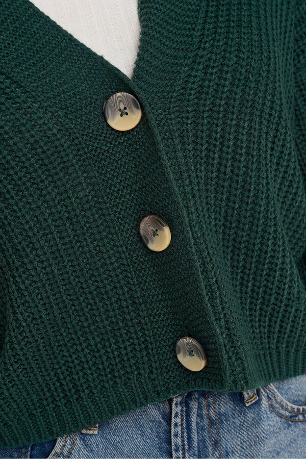 Only C&aacute;rdigan cierre de botones gris