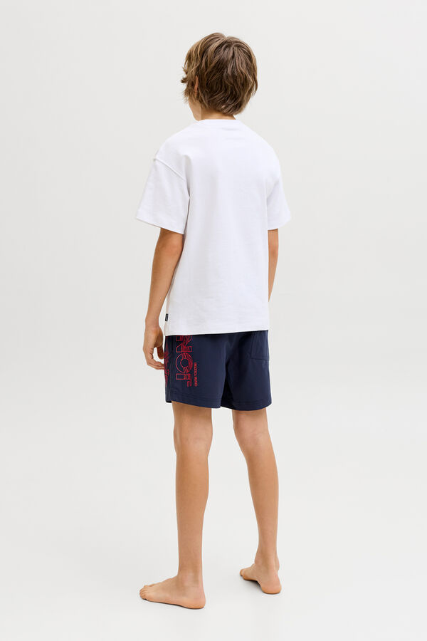 Jack & Jones Junior Ba&ntilde;ador regular logo azul