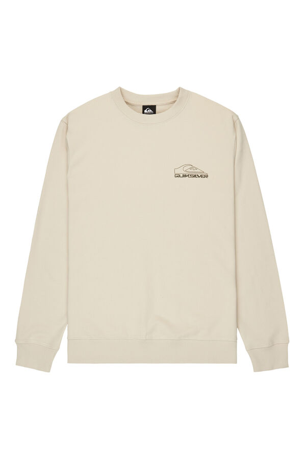 Quiksilver Gr&aacute;fico B&aacute;sico - Sweatshirt para homem bege