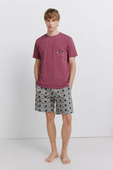 Springfield Star Wars kratka pidžama Bordo