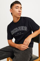 Jack & Jones Laza szab&aacute;s&uacute; p&oacute;l&oacute; fekete