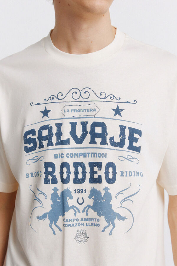 Springfield Camiseta salvaje blanco