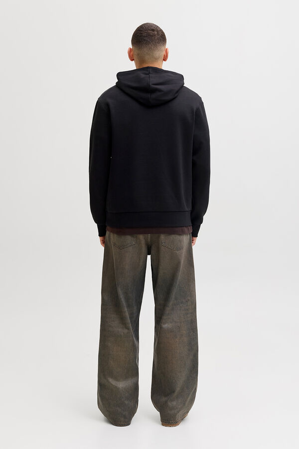 Jack & Jones Sweatshirt de capuz regular fit preto