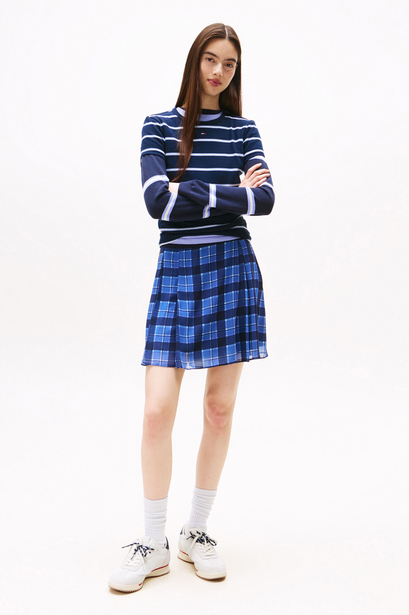 Tommy Jeans Zapatilla Tommy Jeans blanca con detalles en azul y rojo