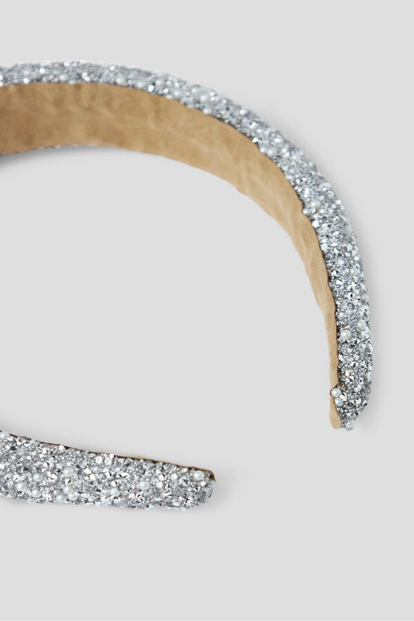 Name It Faixa de cabe&ccedil;a com glitter para menina cinzento