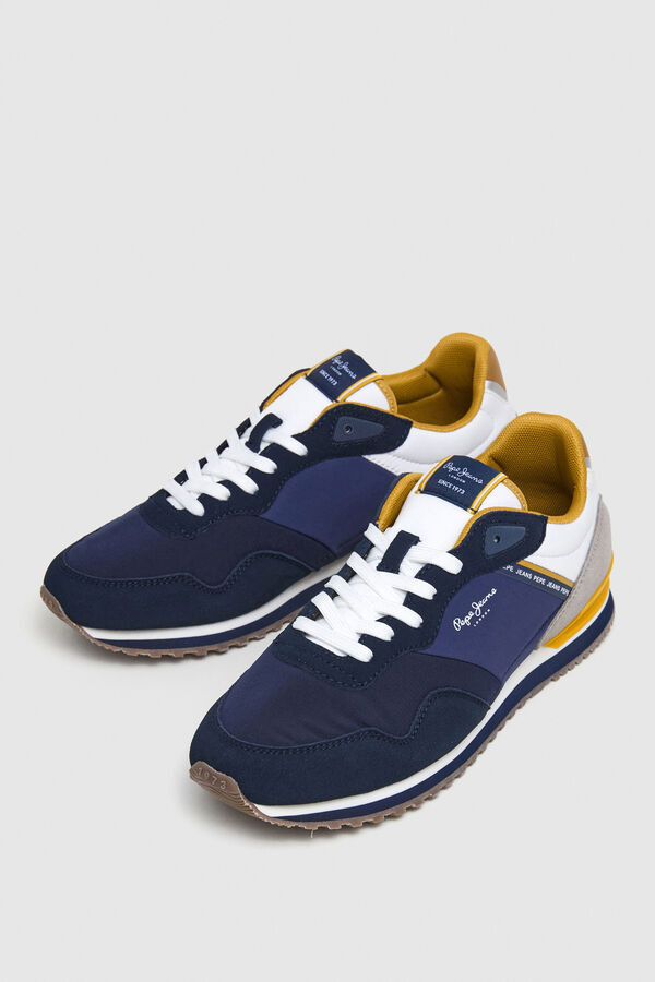 Pepe Jeans Laufschuhe mit Wildlederdetails Blau