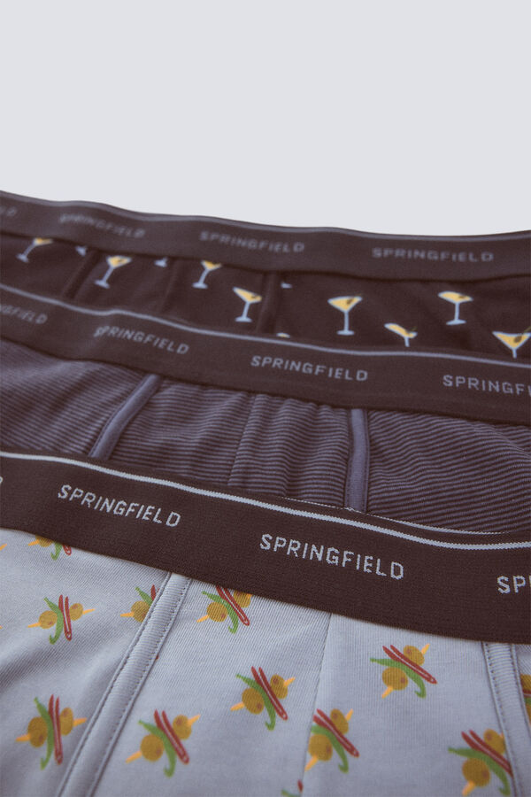 Springfield Pakovanje od 3 komada bokserica martini & gilda Plava