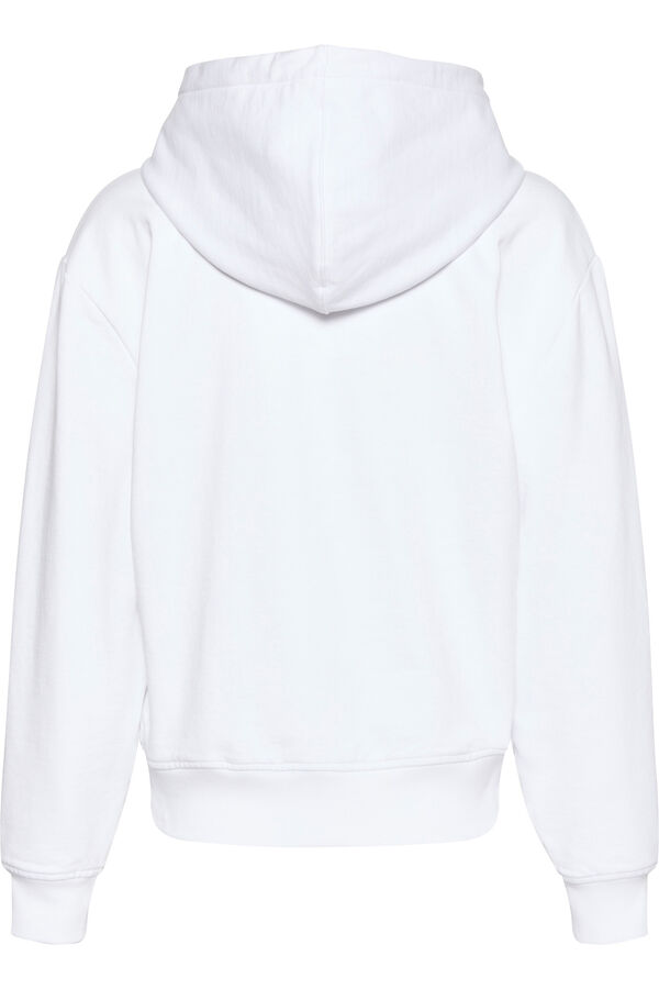 CK Jeans Sudadera con capucha blanco