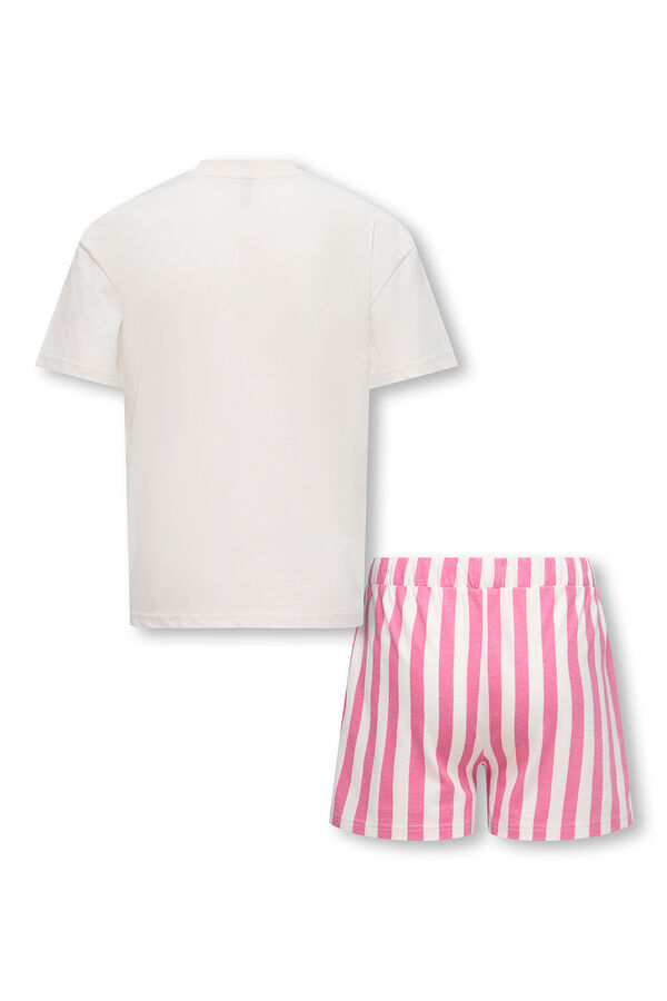 Only Girls Pijama con estampado delantero rosa