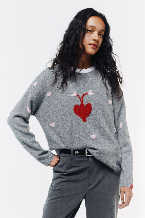 Springfield Džemper sa laticama Plava