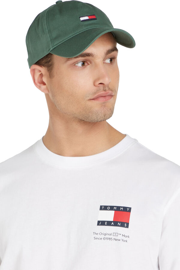 Springfield Mütze Tommy Jeans für Herren mit mittig platziertem Logo grün
