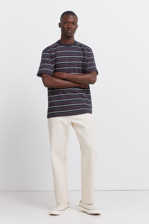 Springfield Osnovna majica Aop Plava