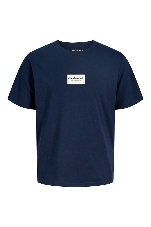 Jack & Jones Cotton short sleeve T-shirt bleu