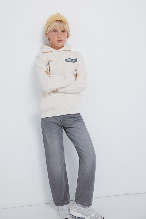 Springfield Kids Dečja duks sa kapuljača Print