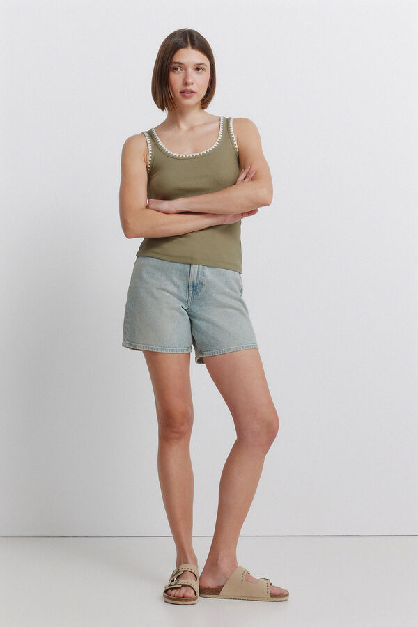 Springfield Majica sa vezom na bretele Kaki