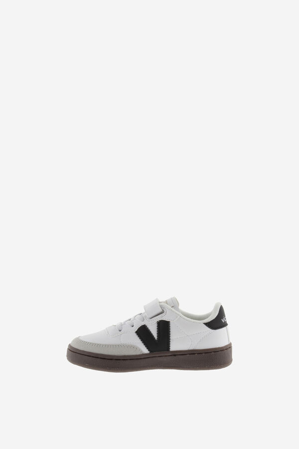 Victoria Zapatillas de efecto piel Victoria Oslo con piezas en contraste y cord&oacute;n el&aacute;stico blanco