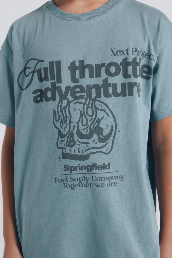 Springfield Kids Skull T-shirt for boys Plava